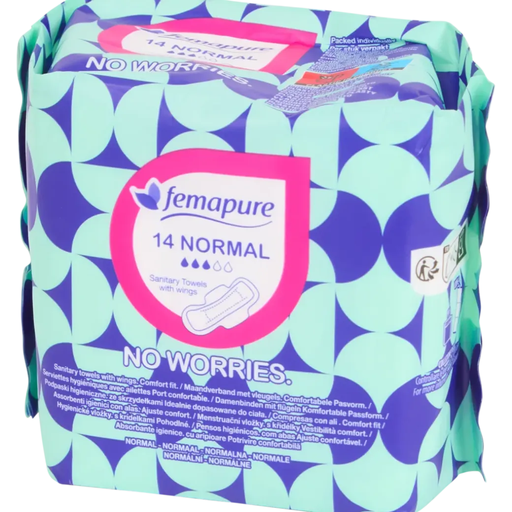 Serviettes hygiéniques Femapure Classique 14 Pièces | Action FR