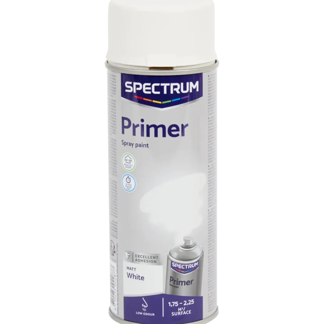 Sous-couche en aérosol Spectrum Blanc mat Blanc 400 ml | Action FR