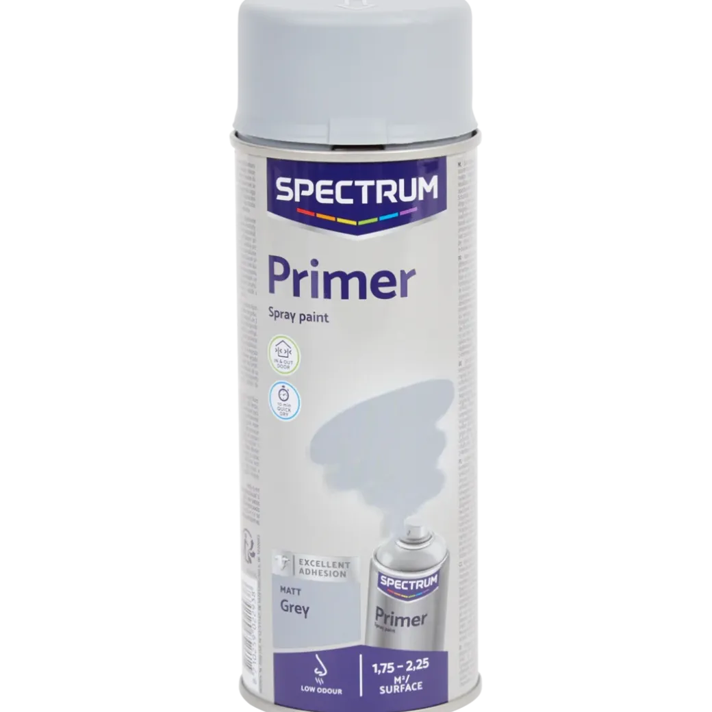 Sous-couche en aérosol Spectrum Gris mat Gris 400 ml | Action FR