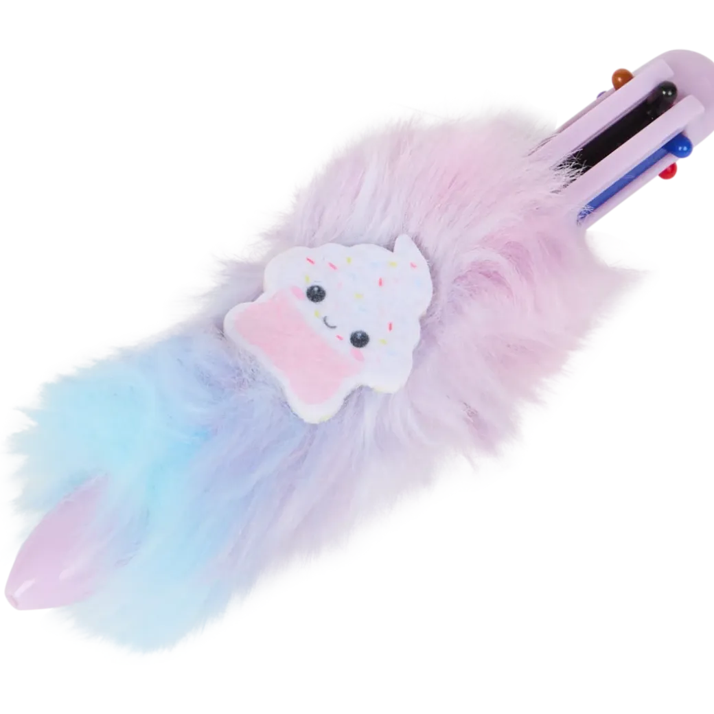 Stylo 6 couleurs en peluche | Action FR