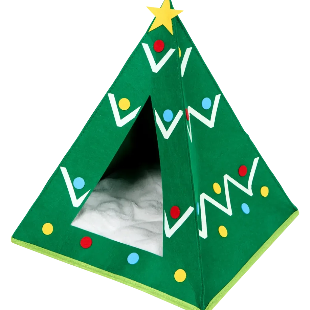 Tente pour chat sapin de Noël | Action FR