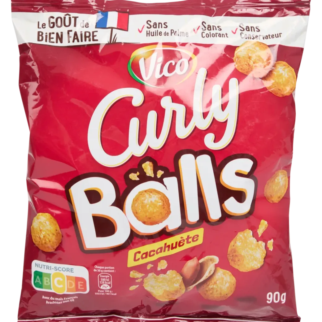 Vico Curly Balls Cacahuète | Action FR